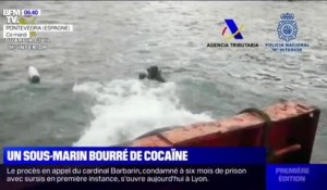 La police espagnole intercepte un sous-marin bourré de cocaïne