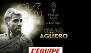 Sergio Agüero (Manchester City) reste 16e - Foot - Ballon d'Or France Football 2019