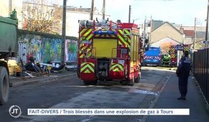 Le journal - 29/11/2019 - FAIT-DIVERS Trois blessés dans une explosion de gaz à Tours