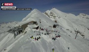 Les skieurs au rendez-vous pour l'ouverture des pistes de l'Alpe d'Huez, meilleure station d'Europe