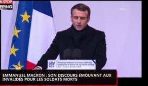 Emmanuel Macron : son discours émouvant aux Invalides pour les soldats morts (vidéo)