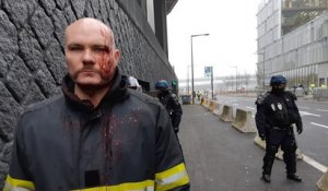 Retraites : Jonathan, un pompier, a été blessé dans la manifestation à Lille