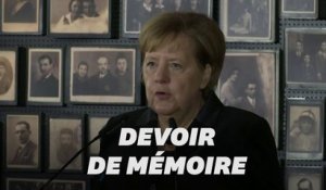 Merkel pour la première fois à Auschwitz, dont la mémoire est "inséparable" de l'Allemagne
