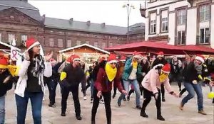 Les élèves-infirmiers de l'IFSI de Saverne se mobilisent pour le Téléthon et entament une flash-mob