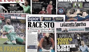 Le derby de Manchester fait scandale, la première défaite de la Juve fait couler beaucoup d’encre en Italie
