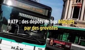 RATP : des dépôts de bus bloqués par des grévistes