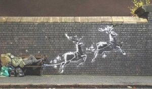 Banksy réalise une nouvelle œuvre alertant sur la situation des sans-abri