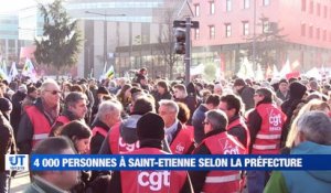 A la Une : 4 000 personnes dans les rues / Label Saint-Etienne ? / De l'eau pour Loire Forez / Tensions au consulat