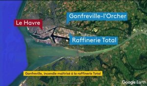 Seine-Maritime : l'incendie de la raffinerie Total maîtrisé