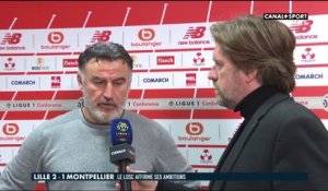 Late Football Club - La réaction de Christophe Galtier après Lille / Montpellier
