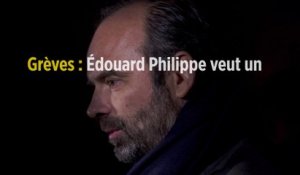 Grèves : Édouard Philippe veut un plan de transport de la SNCF pour les fêtes