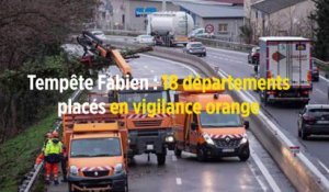 Tempête Fabien : 18 départements placés en vigilance orange