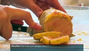 Des blocs de foie gras gorgés d'eau