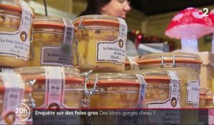 Foie gras : des blocs sont-ils gorgés d'eau ?