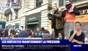 Réforme des retraites: des dizaines de manifestants se réunissent dans le 1er arrondissement de Paris