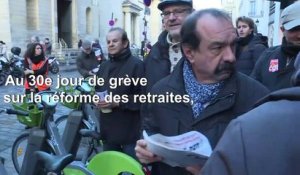 Retraites: le leader de la CGT Philippe Martinez dénonce une "cacophonie au gouvernement"