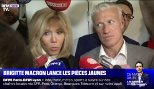 Brigitte Macron et Didier Deschamps lancent l’opération Pièces jaunes