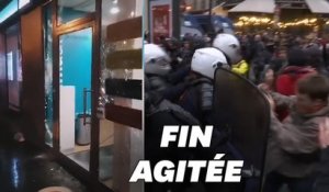 À Paris, vitrines brisées, violences et charges policières en fin de manifestation