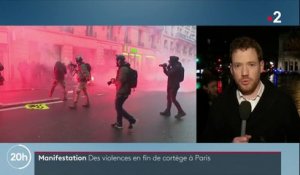 Grève du 9 janvier : des heurts en fin de cortège à Paris