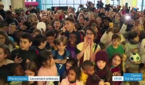 Orléans: Lancement de l'opération "Pièces jaunes" avec Didier Deschamps et Brigitte Macron