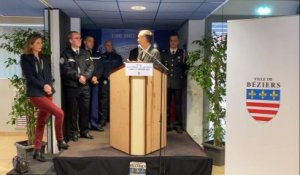BEZIERS - Le maire Robert Ménard souhaite ses voeux aux forces de sécurité