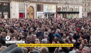 Paris : l'Opéra Garnier offre un nouveau spectacle contre la réforme des retraites