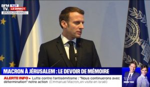Emmanuel Macron: "Nous continuerons avec la même détermination" la lutte contre l'antisémitisme