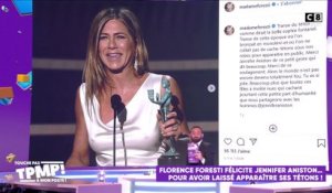 Florence Foresti félicite Jennifer Aniston pour avoir laissé apparaître ses tétons