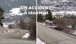 Au Rallye de Monte-Carlo, cette sortie de route à 180km/h n’a fait aucun blessé