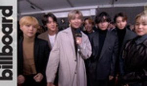BTS Talk Meeting Ariana Grande, Lil Nas X Collaboration and Tease 'Map of the Soul: 7' | Grammys 2020