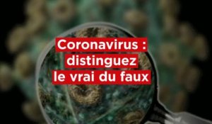 Coronavirus : distinguez le vrai du faux