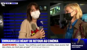 "C'est super émouvant": l'actrice Emmanuelle Béart présente ce mercredi son nouveau film lors de la réouverture des salles de cinéma