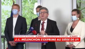 Jean-Luc Mélenchon sur l'absence de LFI au rassemblement des policiers : « Nous n'étions pas d'accord avec ces revendications »