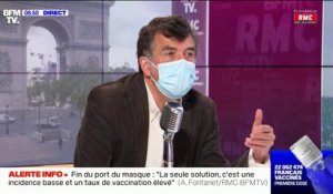 Fin du port du masque: pour l'épidémiologiste Arnaud Fontanet, deux paramètres entrent en compte, "un niveau de circulation du virus très bas et le taux de couverture vaccinale de la population"