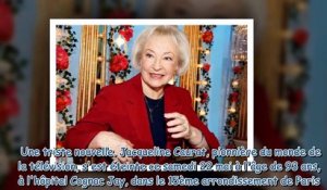 Jacqueline Caurat, célèbre speakerine, est morte à l'âge de 93 ans