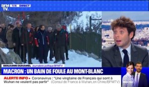 Macron : un bain de foule au Mont-Blanc - 13/02