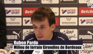 Les premiers mots de Ruben Pardo en tant que joueur des Girondins