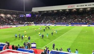 Épinal – Saint-Étienne en quart de finale de la Coupe de France au stade Marcel-Picot : c'est la mi-temps
