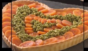 Gourmand - Cœur de tarte, petit pois et carottes