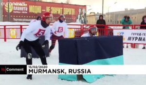 En Russie, les batailles de boules de neige sont affaires de professionnels
