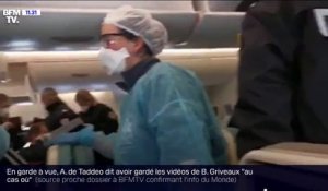 Coronavirus: L'avion rapatriant 28 Français de Chine atterrit à Roissy