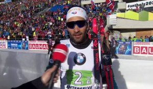 Les larmes de Fourcade après le sacre du relais - Biathlon - Mondiaux (H)