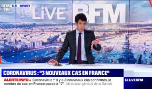Coronavirus : "3 nouveaux cas en France" - 26/02