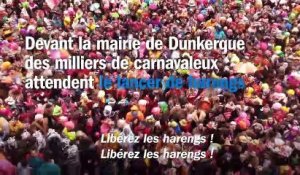 Le lancer de harengs du carnaval de Dunkerque : "C'est magnifique"