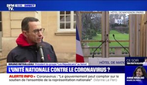 Bruno Retailleau: "Il y a un besoin d'unité nationale" pour faire face au coronavirus