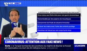Coronavirus: le secrétaire d'État chargé du Numérique alerte sur les "fakes news", "qui viennent empirer la situation"