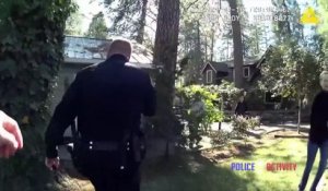 Ce policier sauve un homme d'une maison en feu !