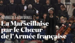 Hommage à Jean Daniel : la Marseillaise par la soliste Omo Bello et le Chœur de l'Armée française