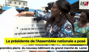 Togo : Pose de la pierre du nouveau bâtiment du grand marché de Lomé