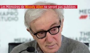 Les Mémoires de Woody Allen ne seront pas publiées